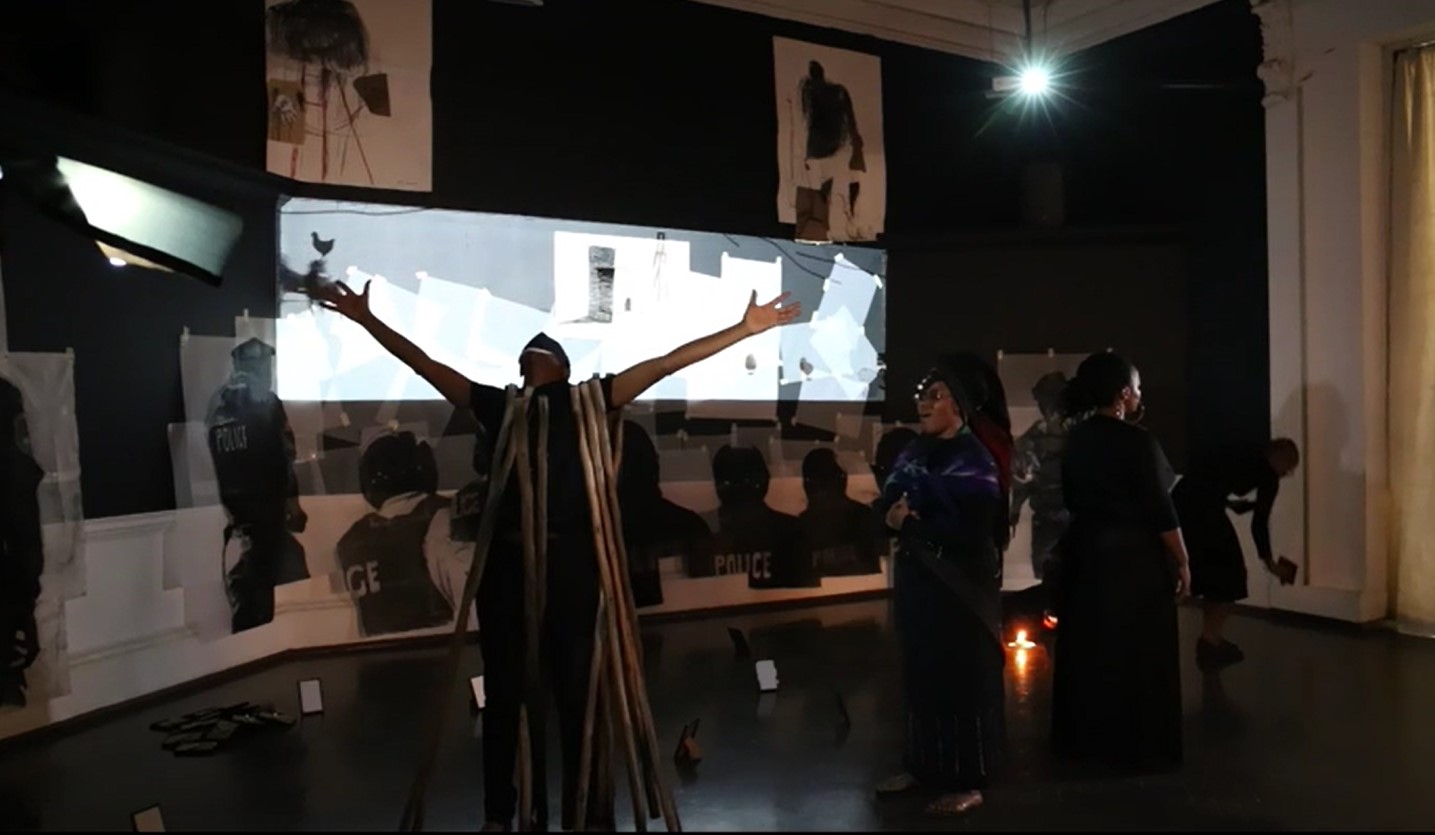 Post-Apartheid Guernica-Come Home, A Call - detail 3 (2021), Sharlene Khan