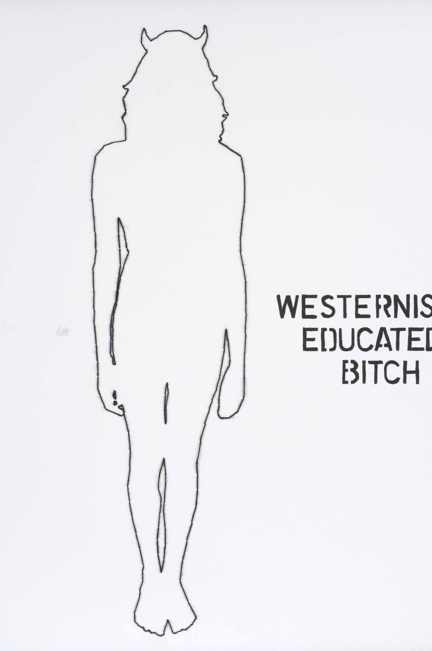 Westernised.Educated.Bitch - detail 2 (2008), Sharlene Khan